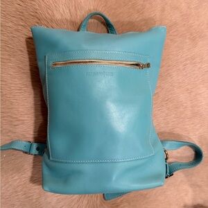 Portland Leather laptop backpack in color: optical